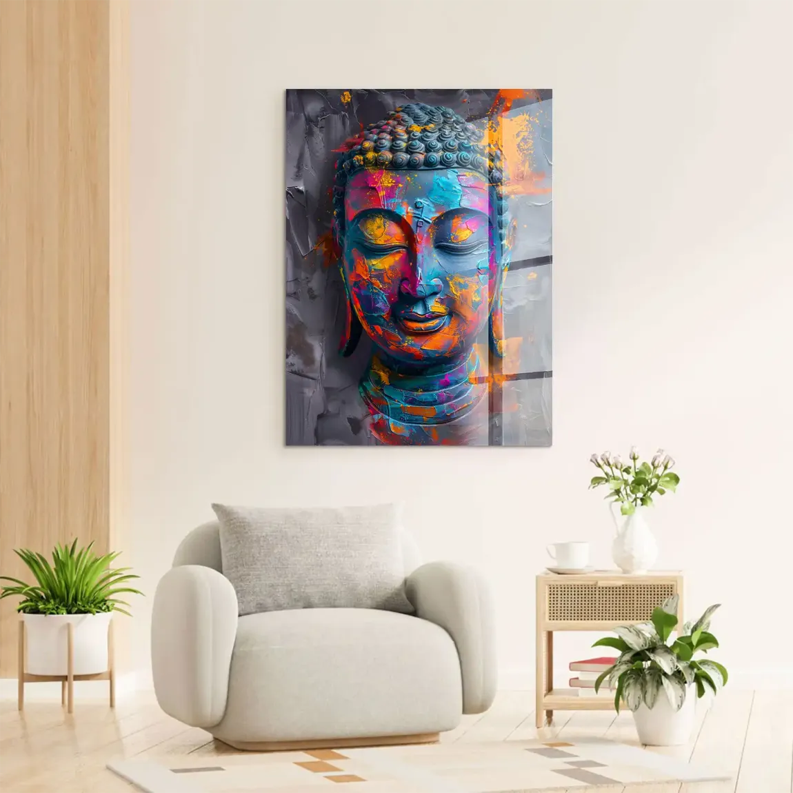 Buddha Farbpoesie Acrylglasbild
