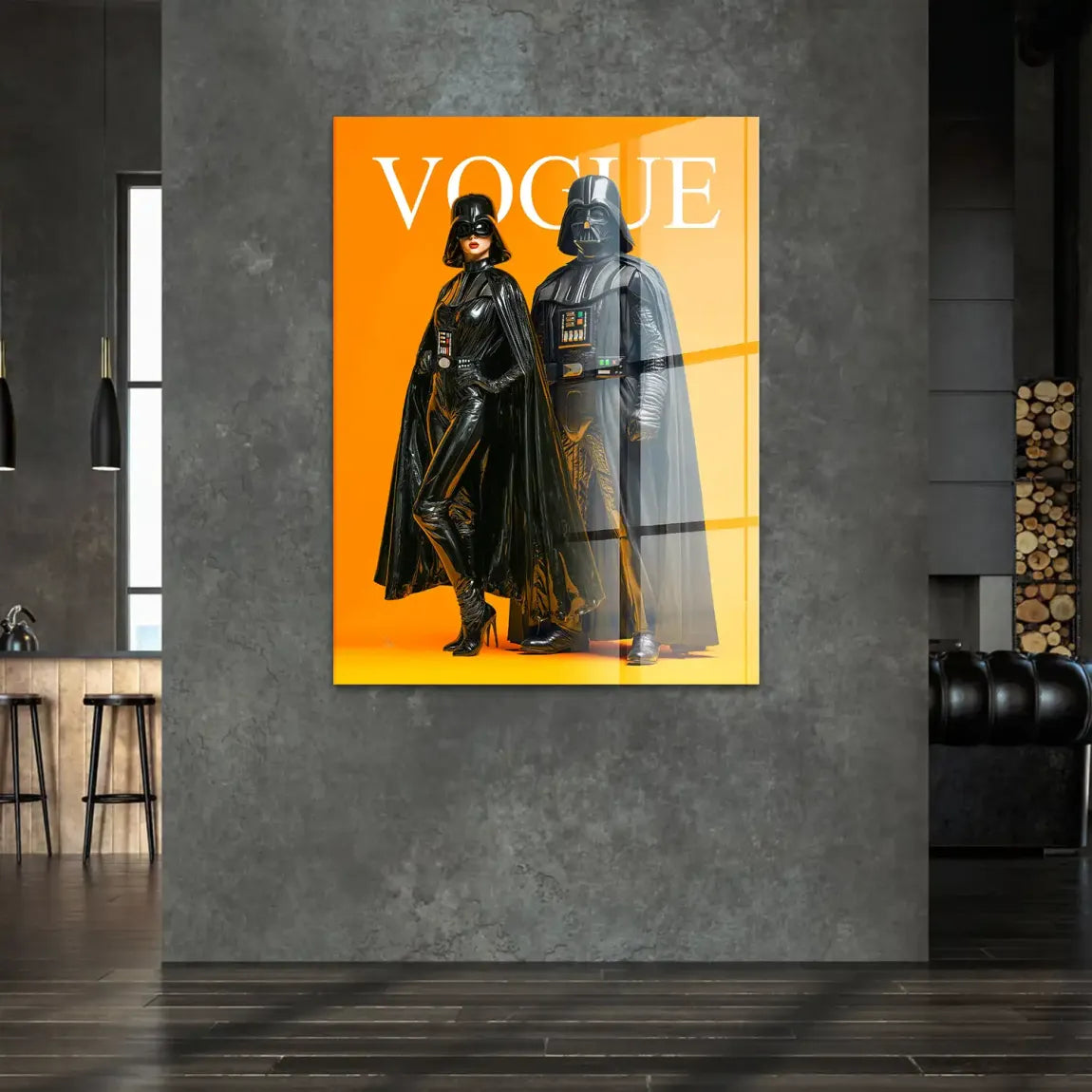 Galactic Vogue Darth Vader Acrylglasbild