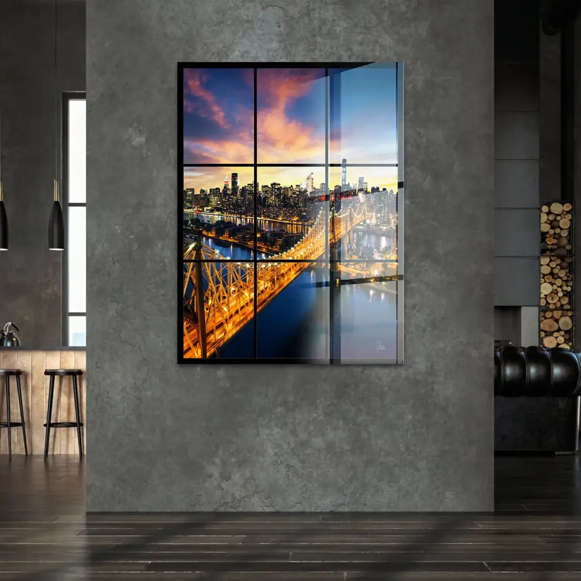 City Lights Manhattan Acrylglasbild