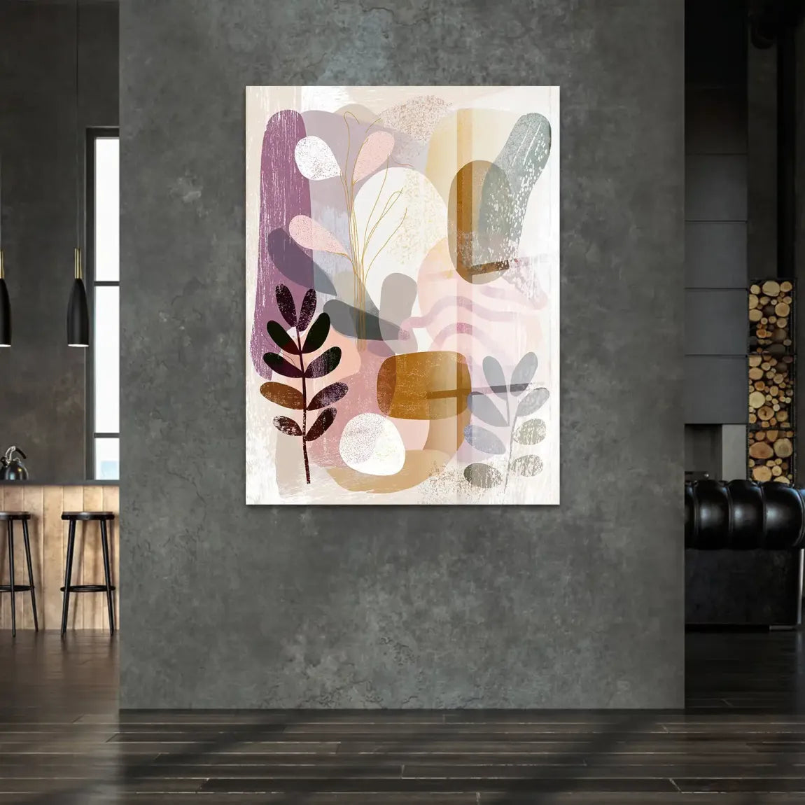 Soft Harmony Abstrakt Acrylglasbild
