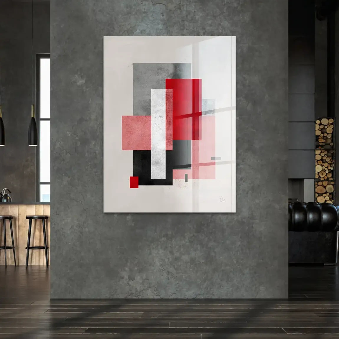 Geometric Aura Acrylglasbild