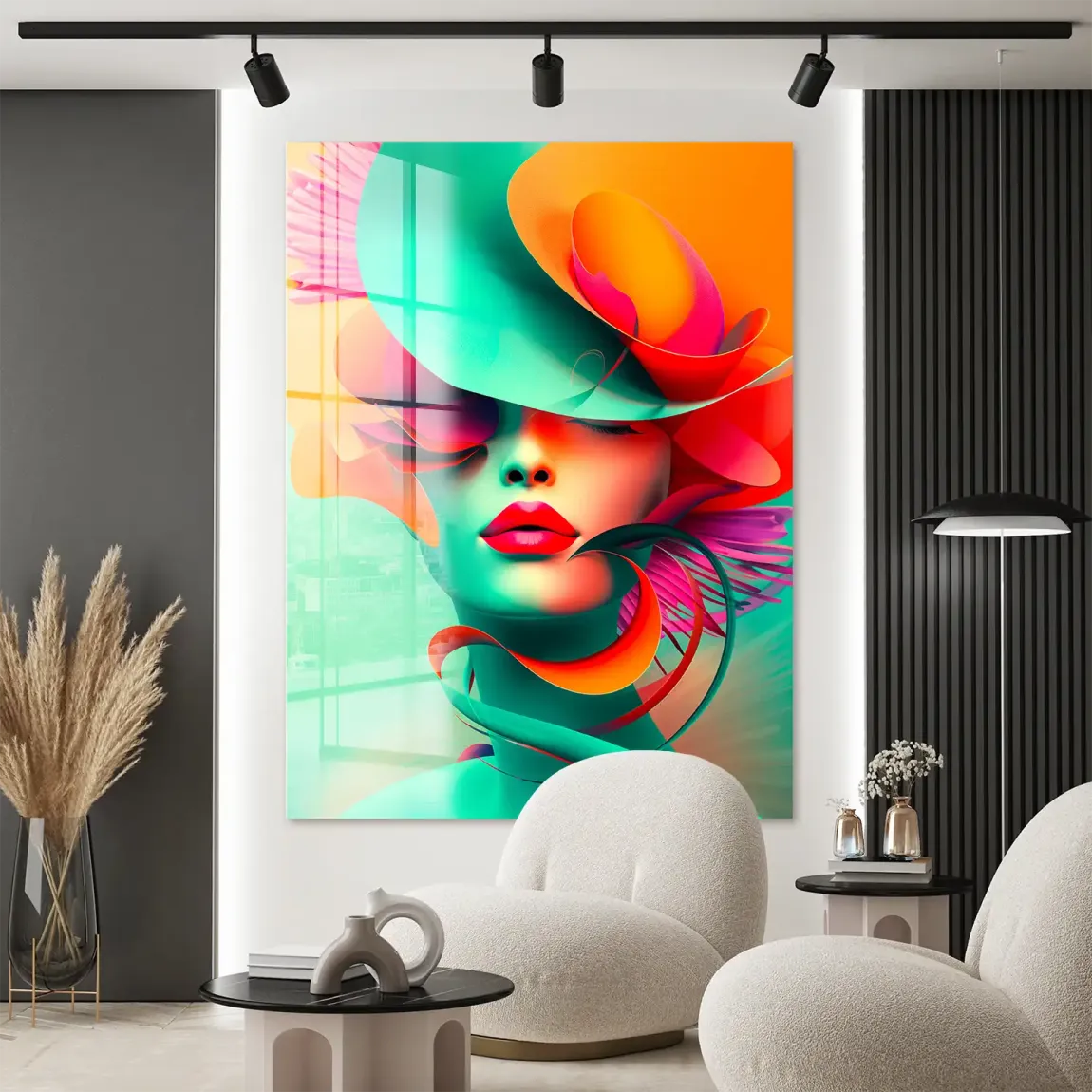 Neonpoesie der Stille Acrylglasbild INGALERIE