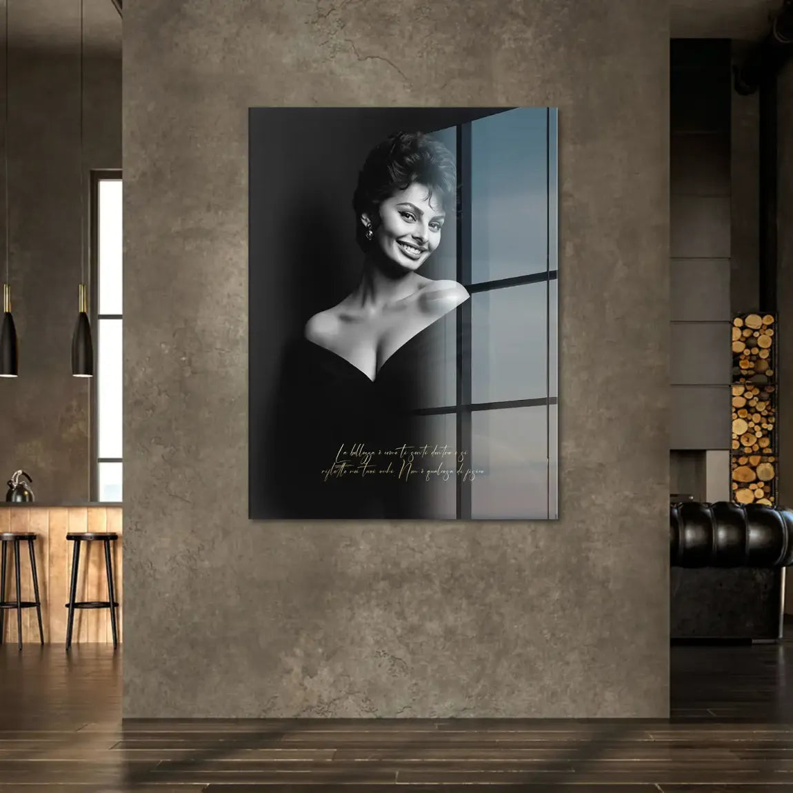 Sophia Loren Sorriso Acrylglasbild