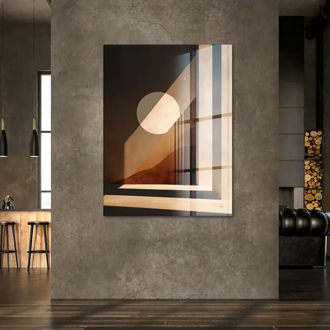 Sonnenbogen Architektur Acrylglasbild