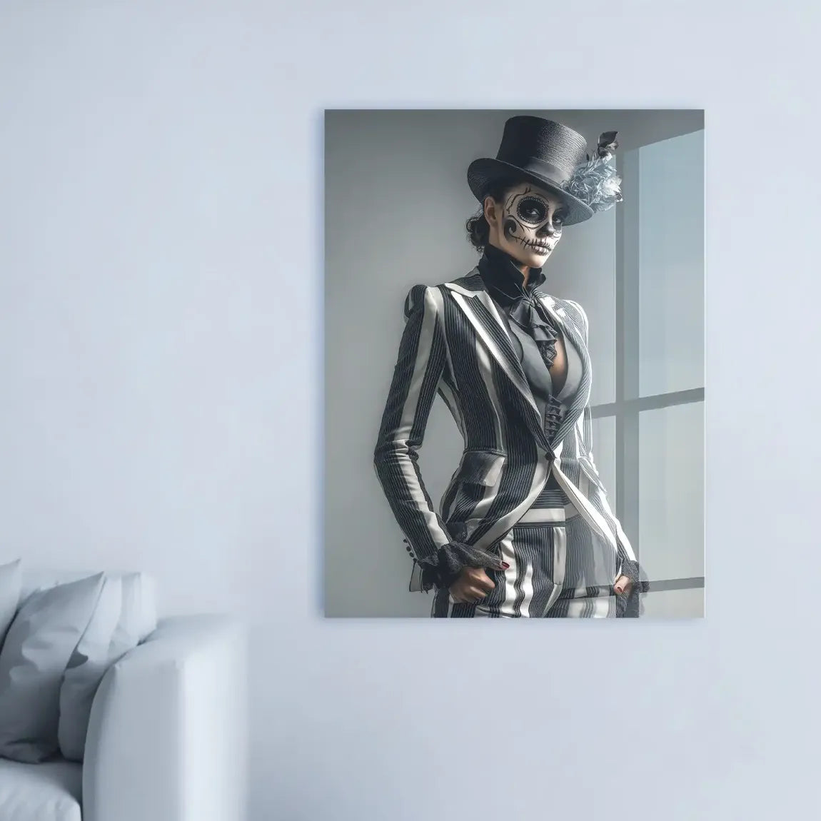Lady Skull Acrylglasbild INGALERIE