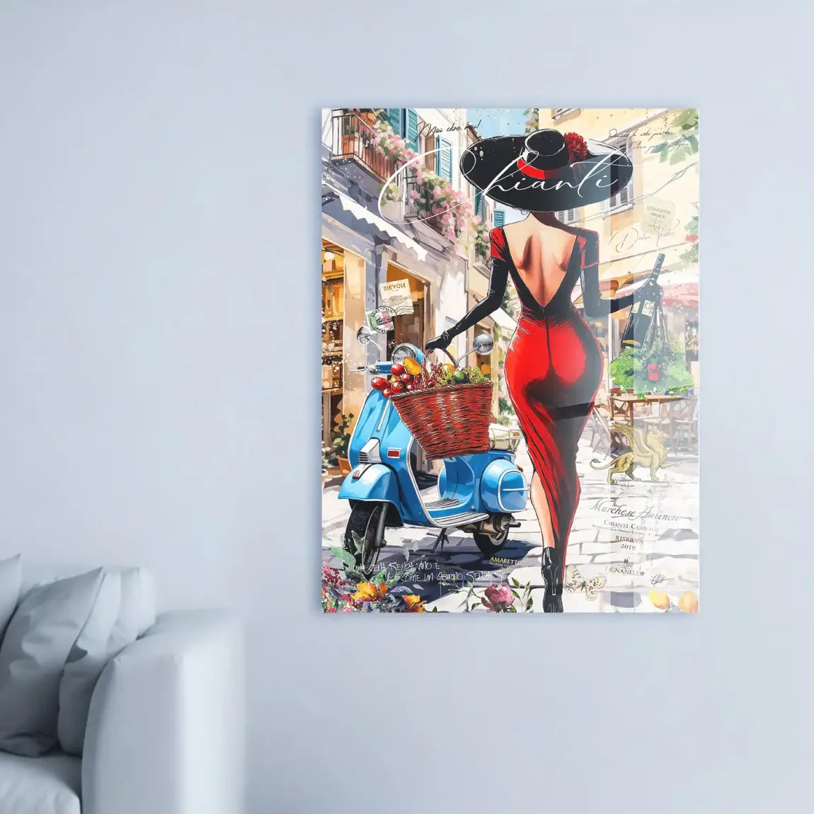 Chianti Gasse Acrylglasbild INGALERIE