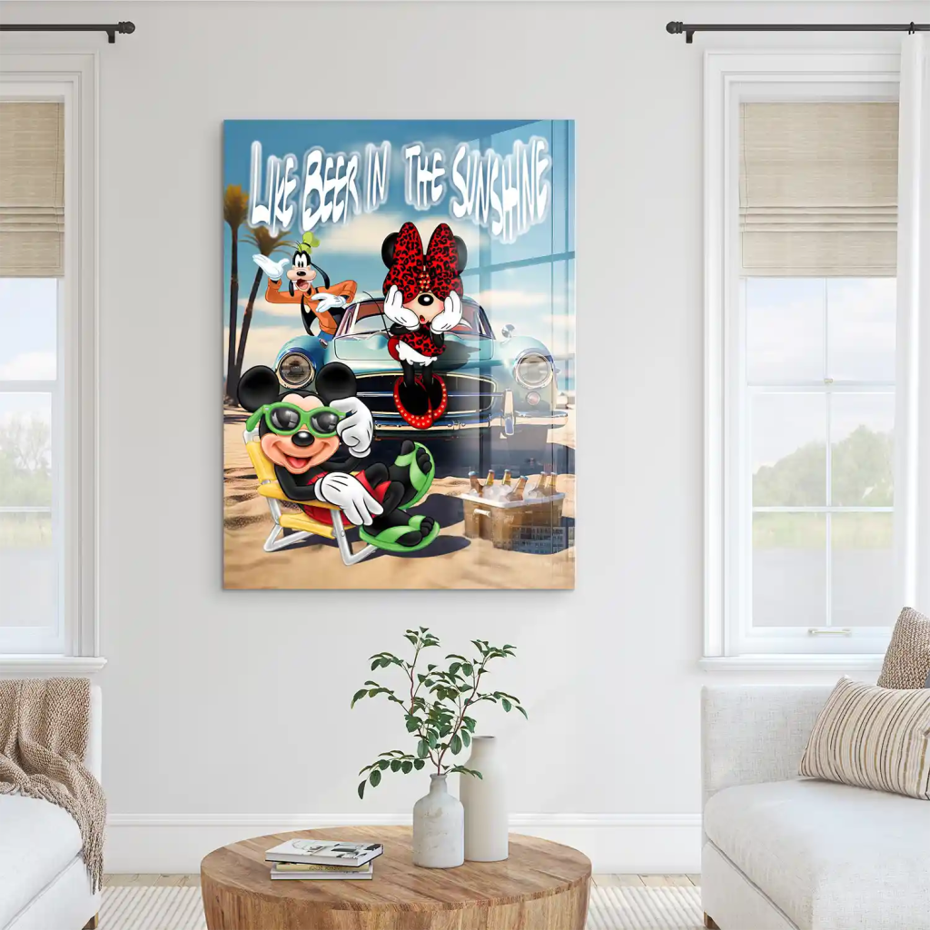 Micky & Minnie Maus like Beer Acrylglas Bild INGALERIE