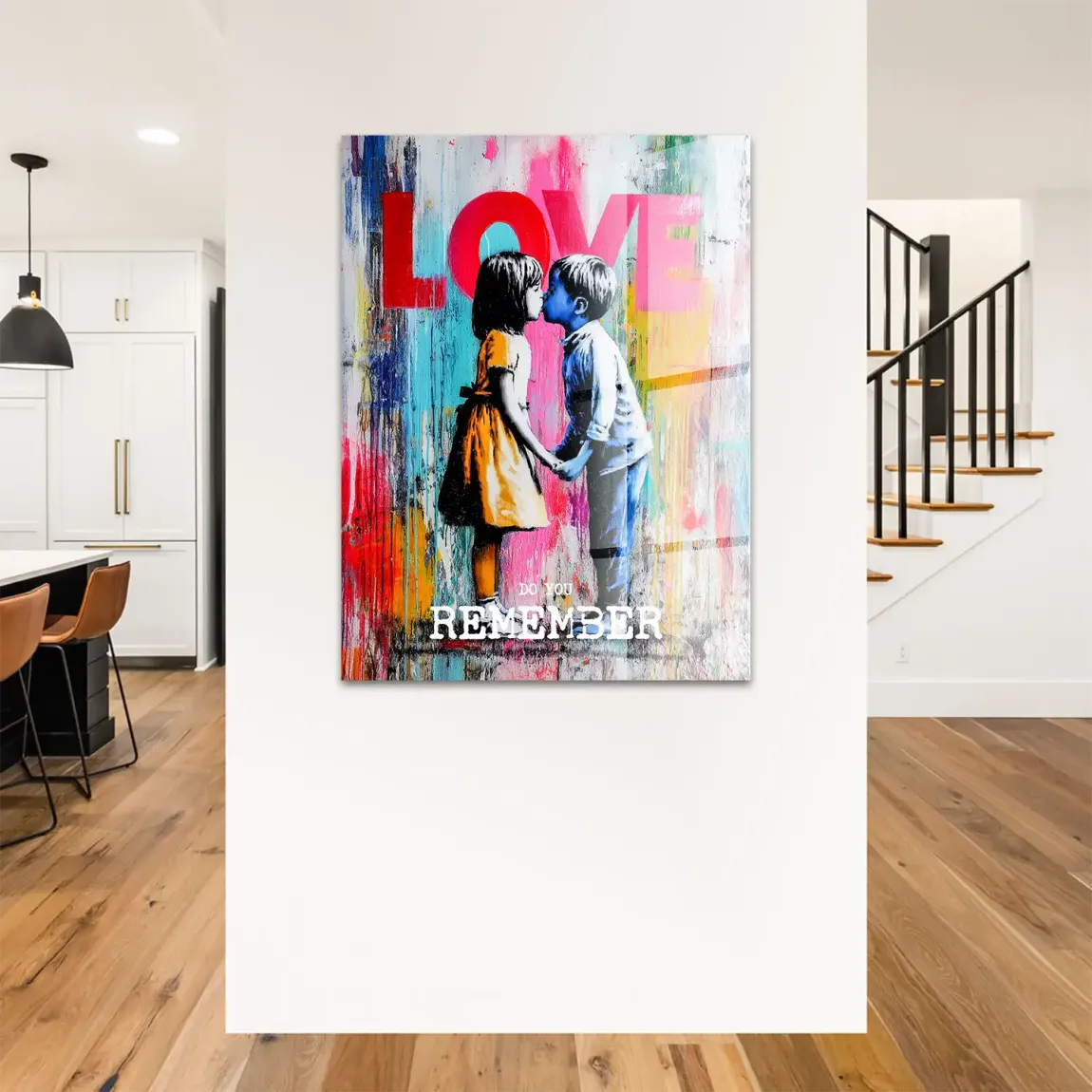 First Kiss Acrylglasbild