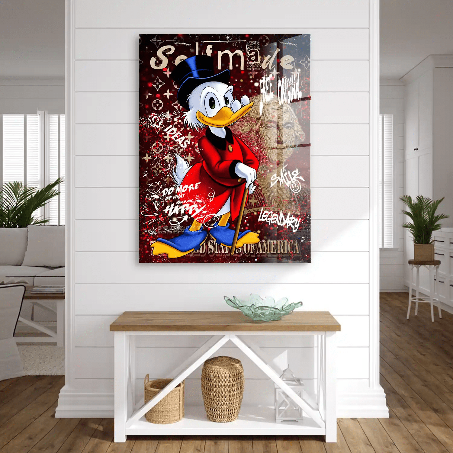 Dagobert Selfmade Pop Art Acrylglas Bild INGALERIE