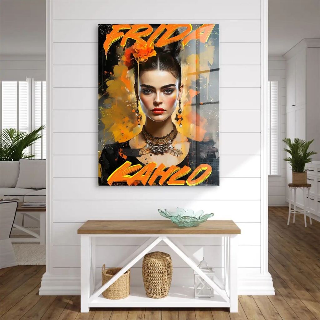 Frida Street Art Acrylglas Bild INGALERIE
