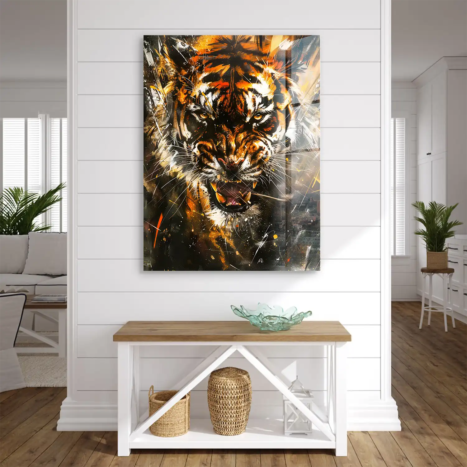 Tiger Abstrakt Acrylglas Bild INGALERIE