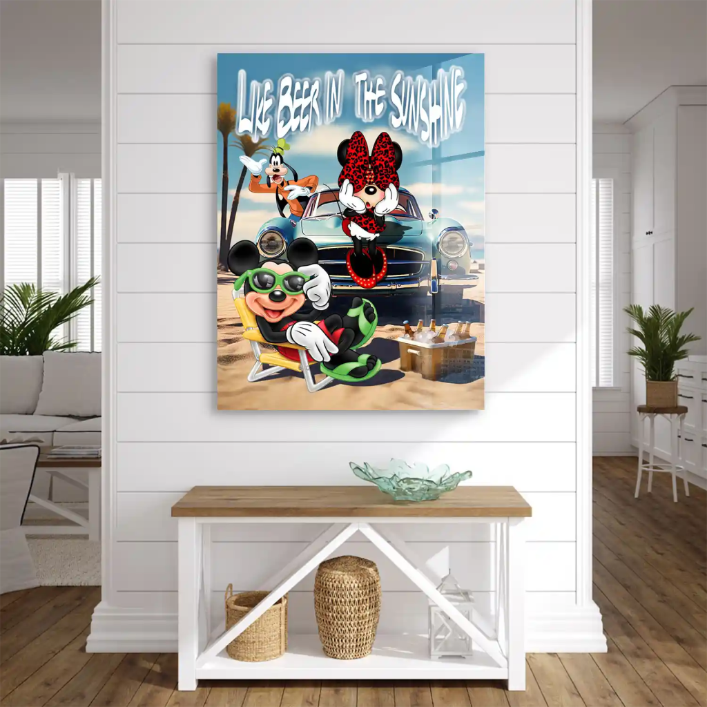 Micky & Minnie Maus like Beer Acrylglas Bild INGALERIE