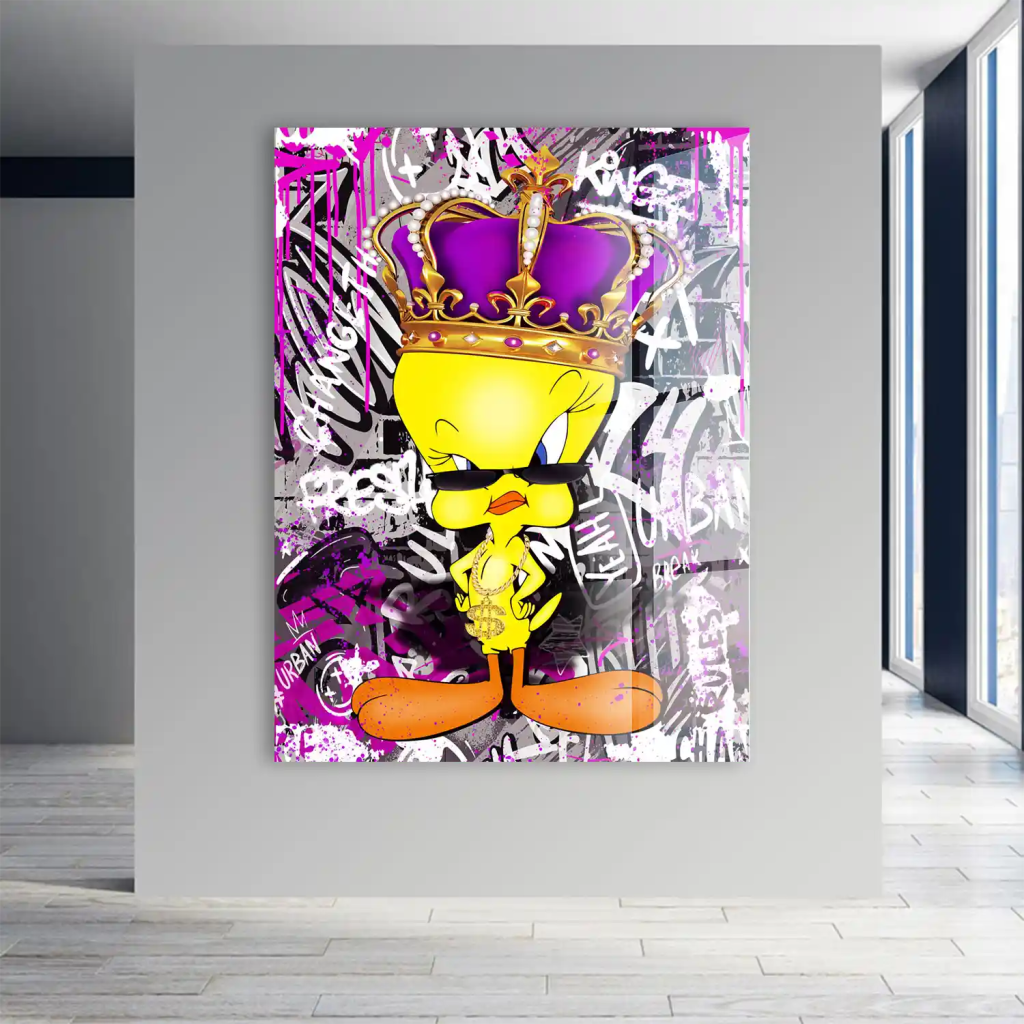 Pop Art Tweety King Acrylglas Bild INGALERIE