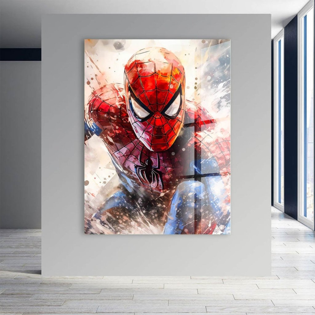 Pop Art Acrylglas Bild Spiderman Abstrakt INGALERIE