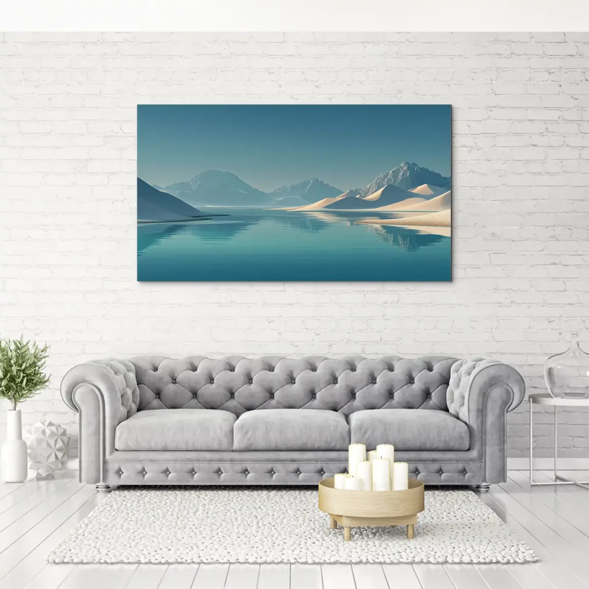 Desert Silence Aludibond Bild