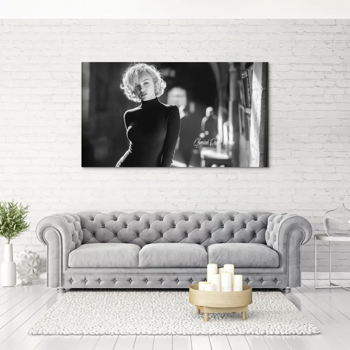 Marilyn Monroe Capri Alu Dibond Wandbild