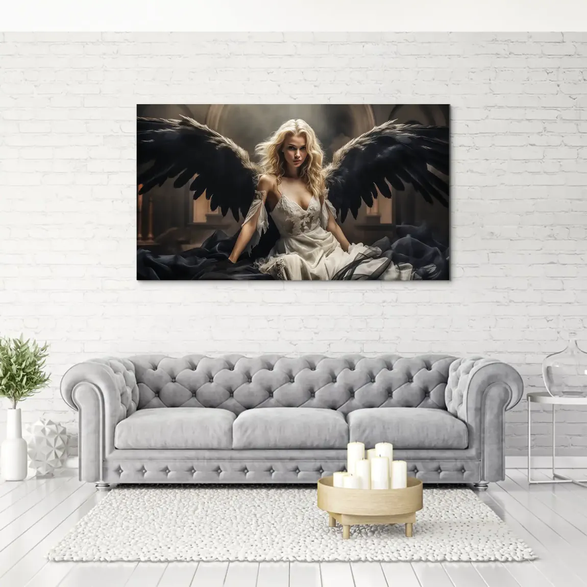 Blackwing Angel Art Aludibond Bild