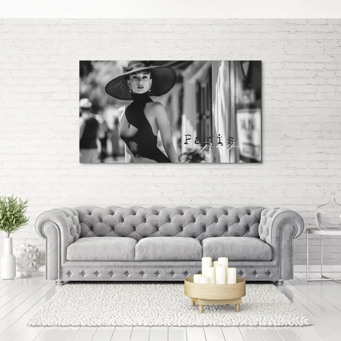 Audrey Hepburn Paris City Life Aludibond Bild