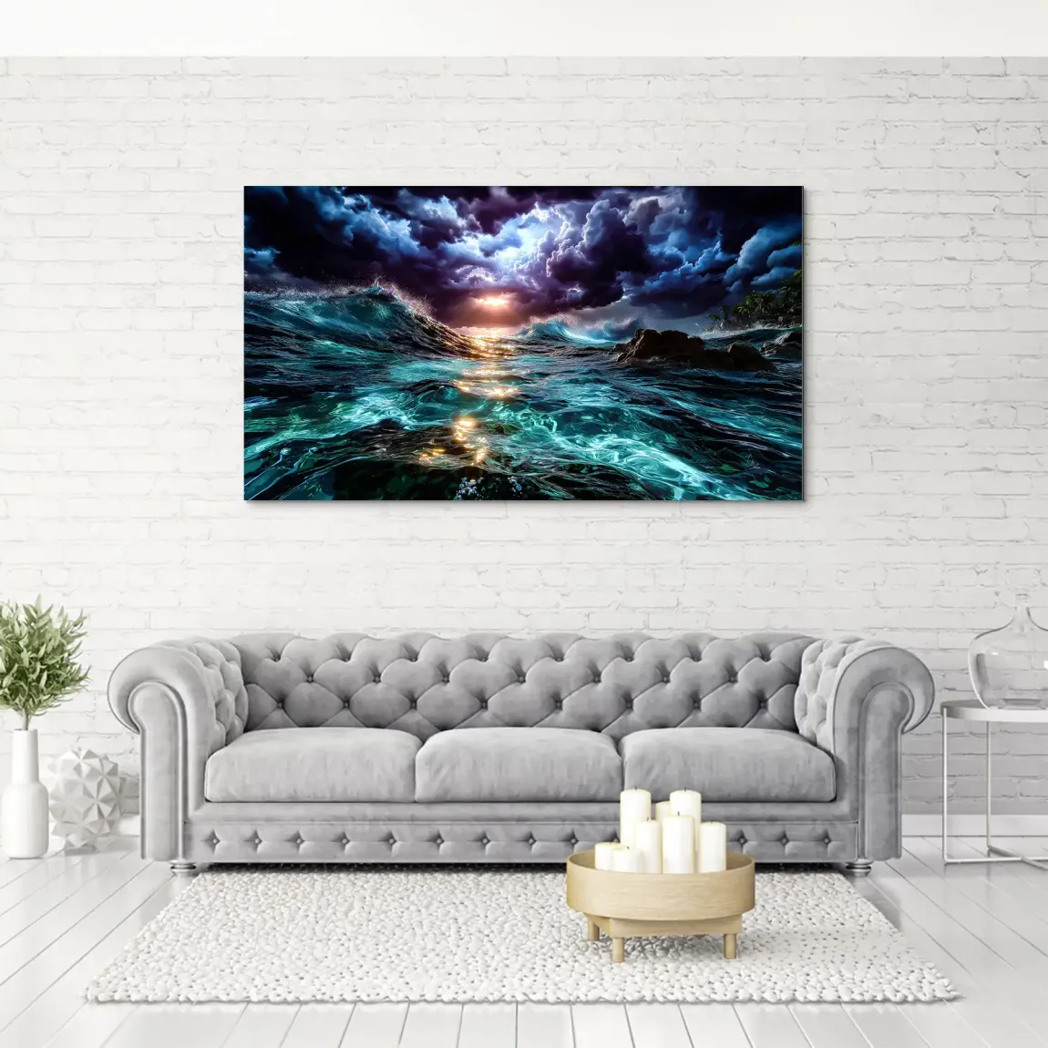 Ocean Storm Aludibond Bild