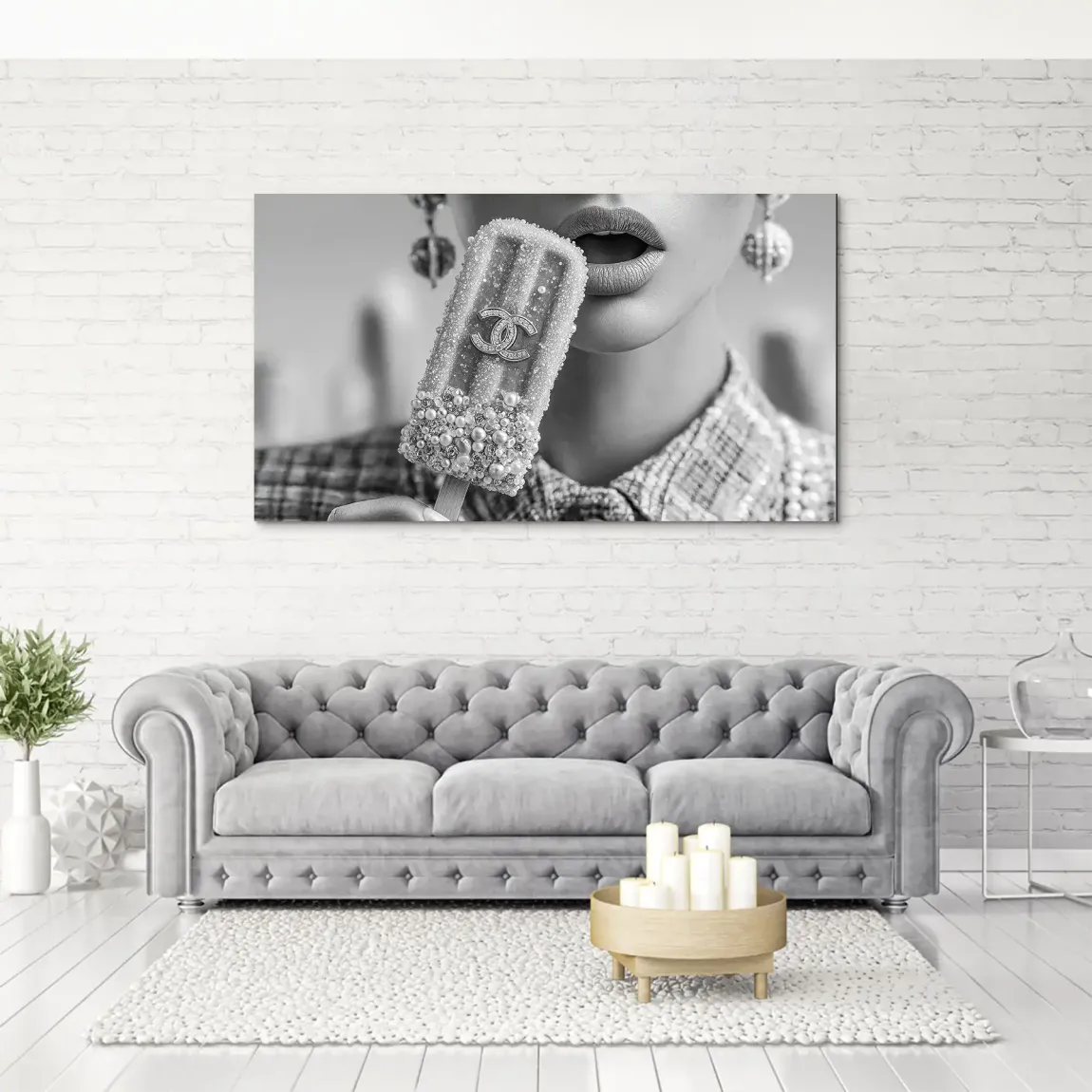 Coco Ice Art Black Edition Aludibond Bild