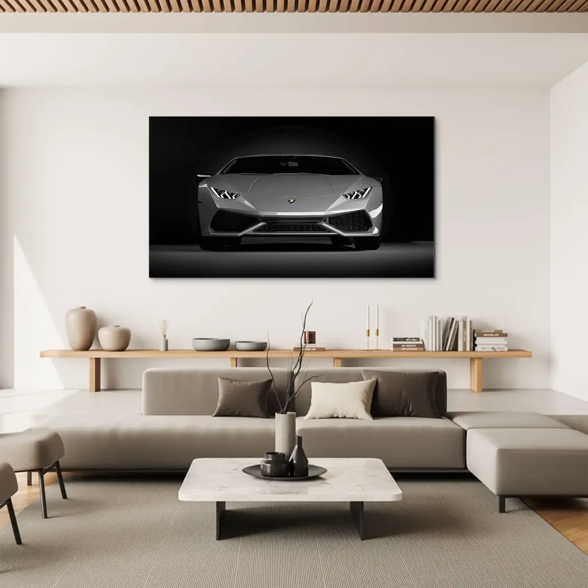 Midnight Lambo Vision Aludibond Bild