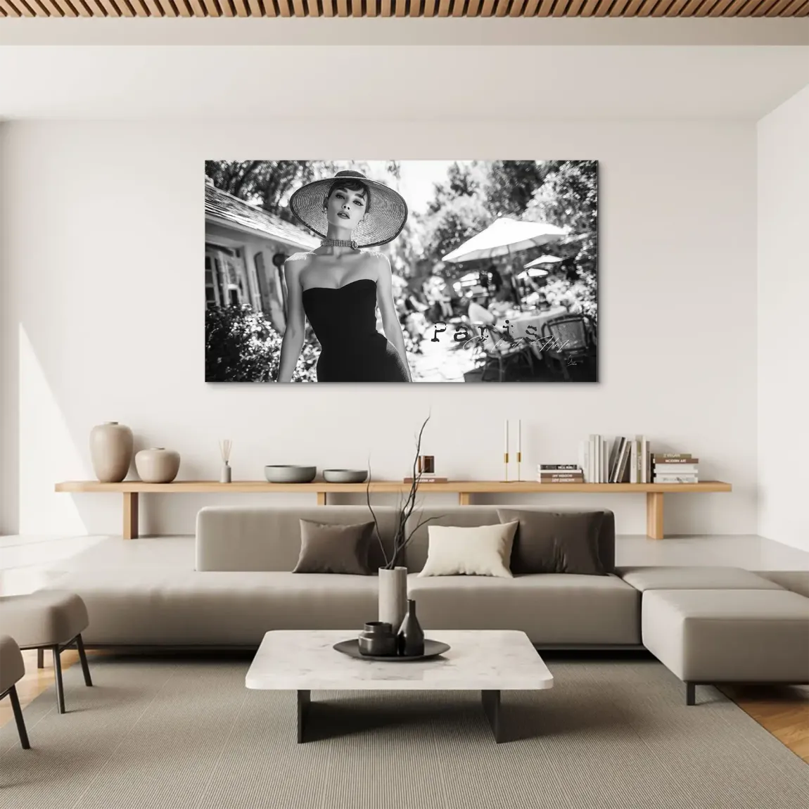 Audrey Hepburn Summer Style Aludibond Bild
