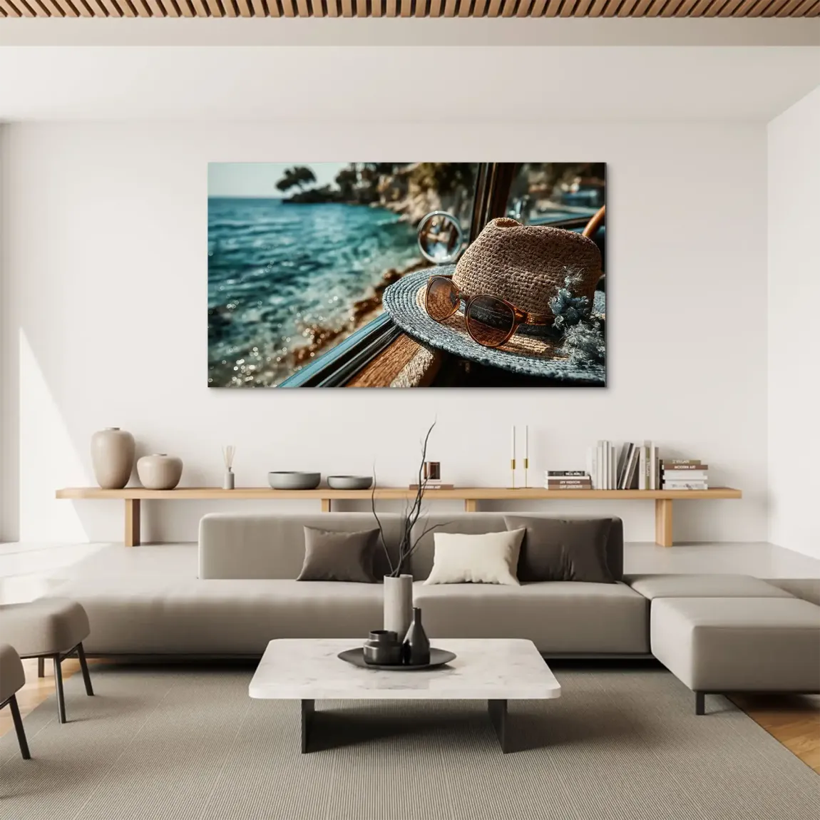 Blue Moments Aludibond Bild