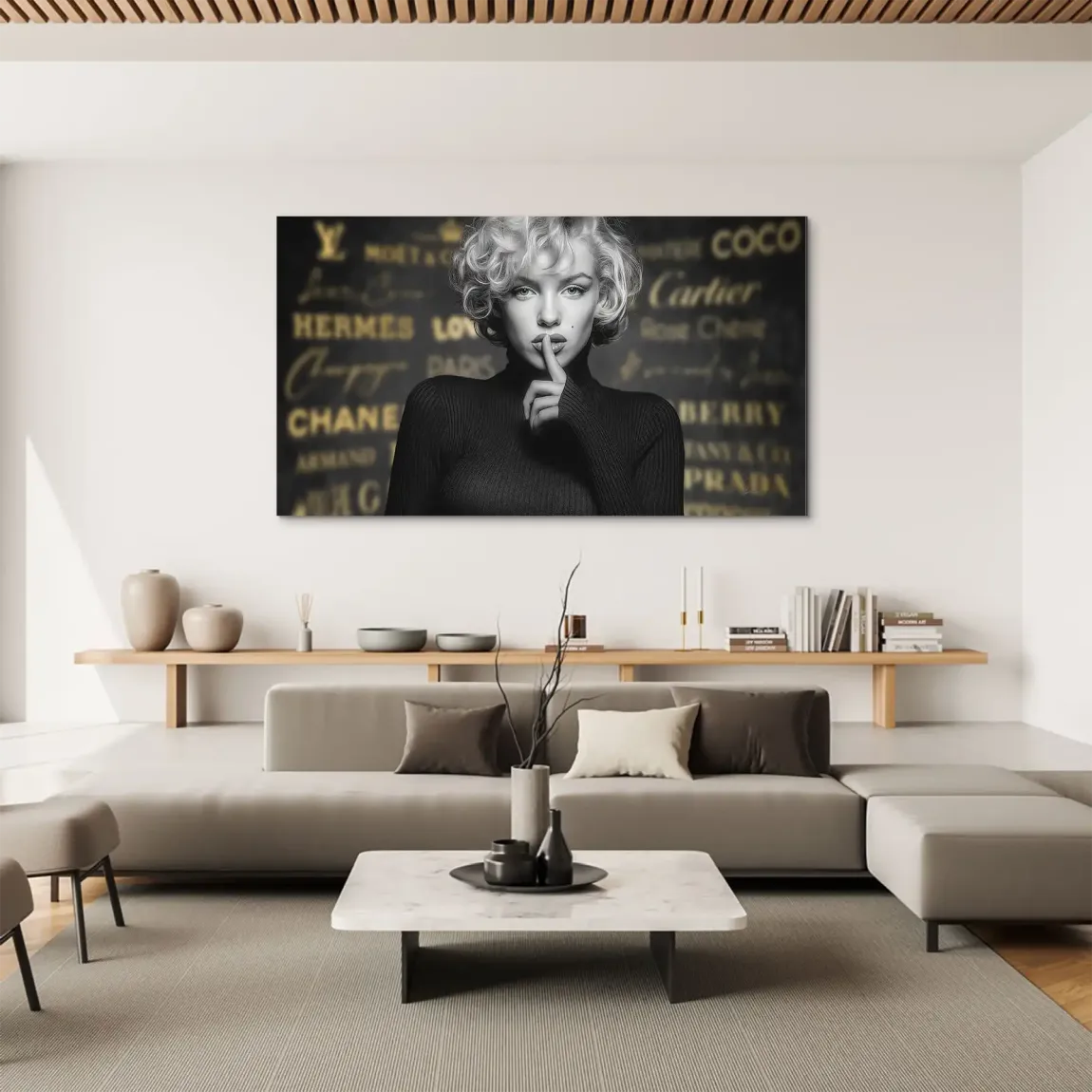 Marilyn Monroe Secret Glamour Aludibond Bild