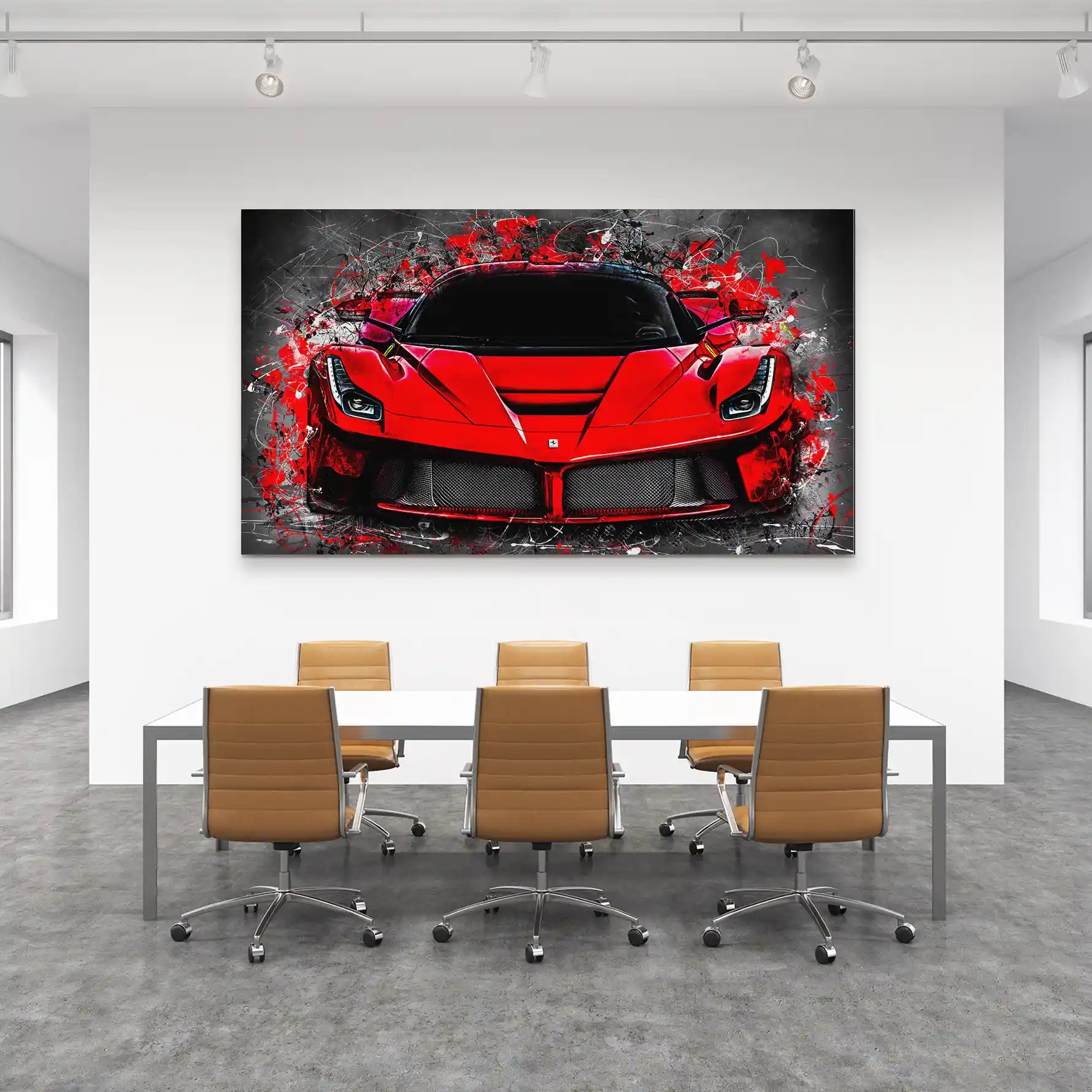 La Ferrari Abstrakt Aludibond Bild INGALERIE