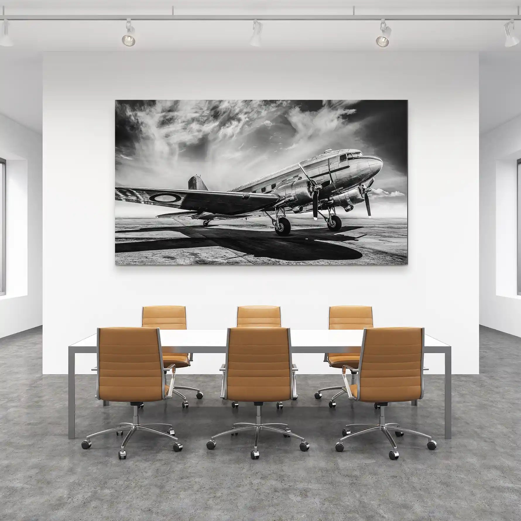 DC3 Vintage Flugzeug Aludibond Bild INGALERIE