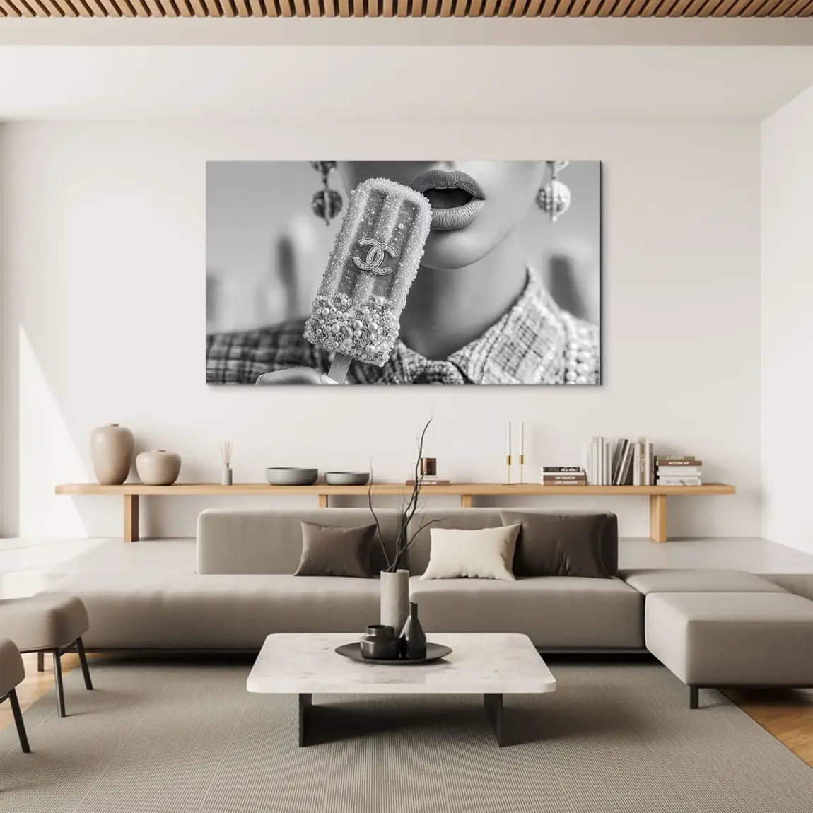 Coco Ice Art Black Edition Aludibond Bild