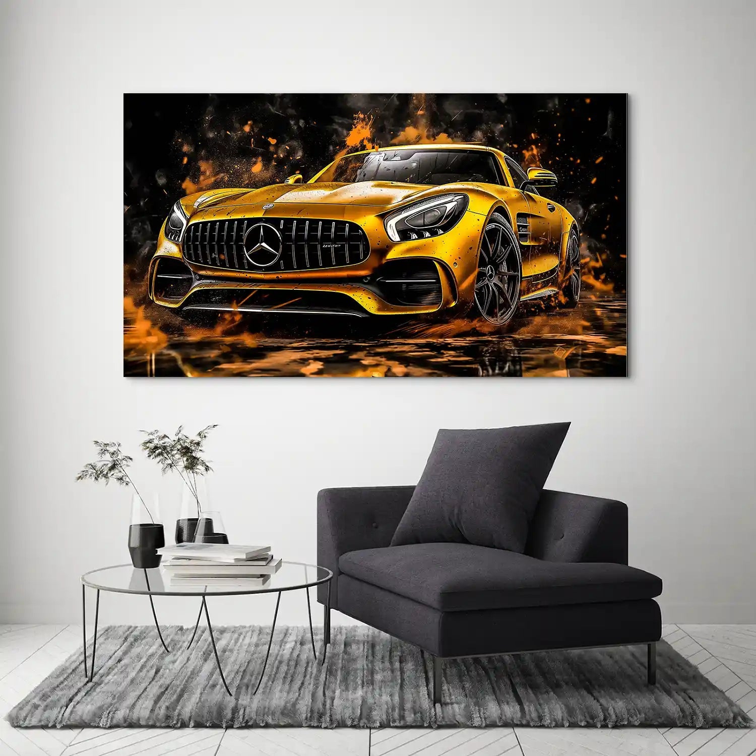 Mercedes AMG GT Modern Style Aludibond Bild INGALERIE