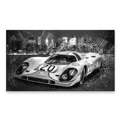Porsche 917 Black Style Aludibond Bild