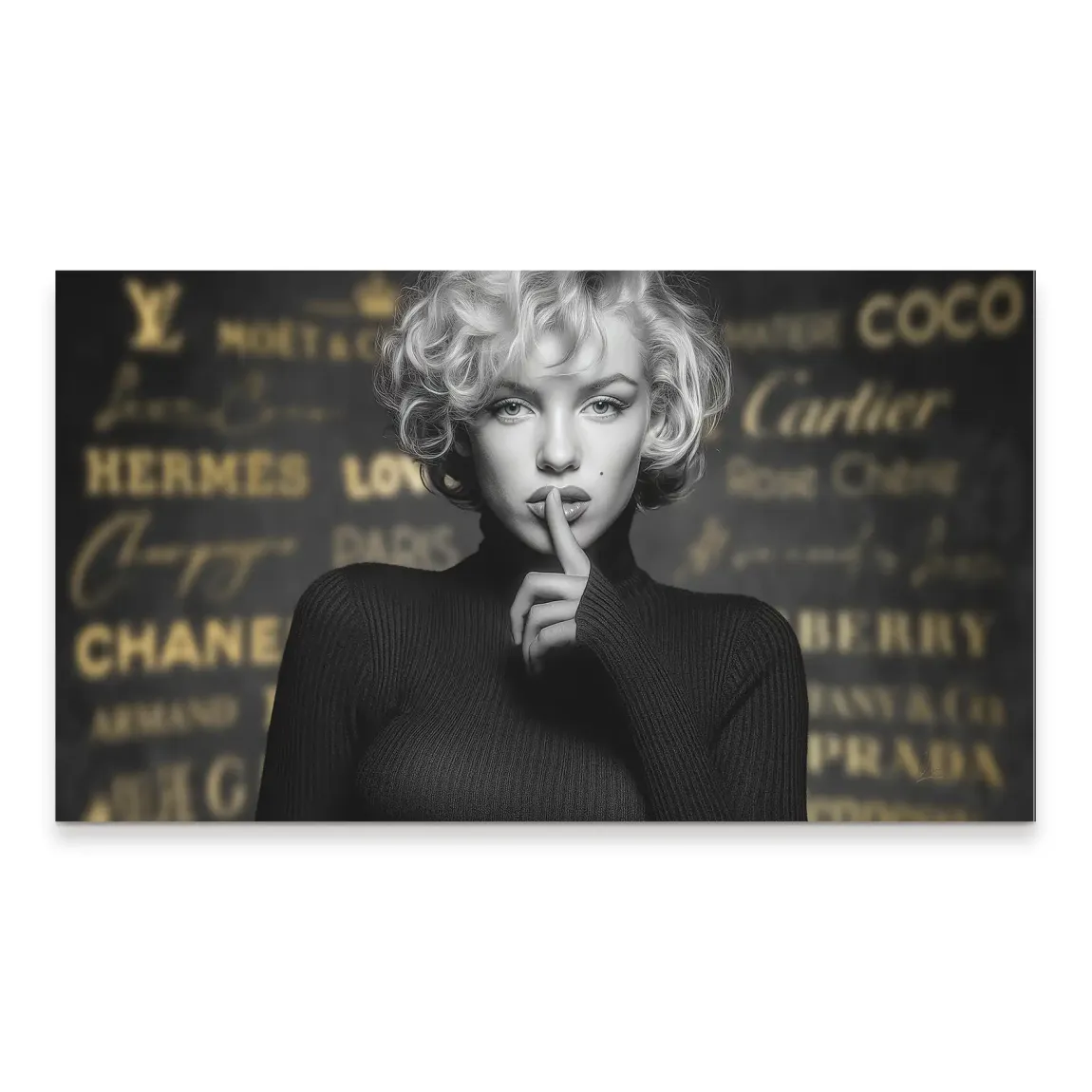 Marilyn Monroe Secret Glamour Aludibond Bild