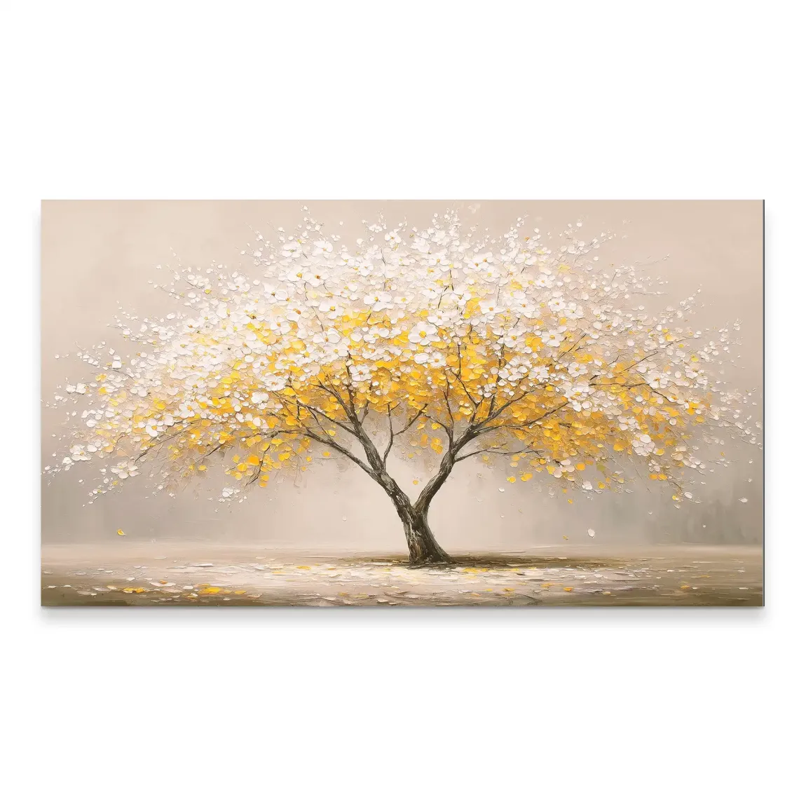 Golden Tree Art Aludibond Bild