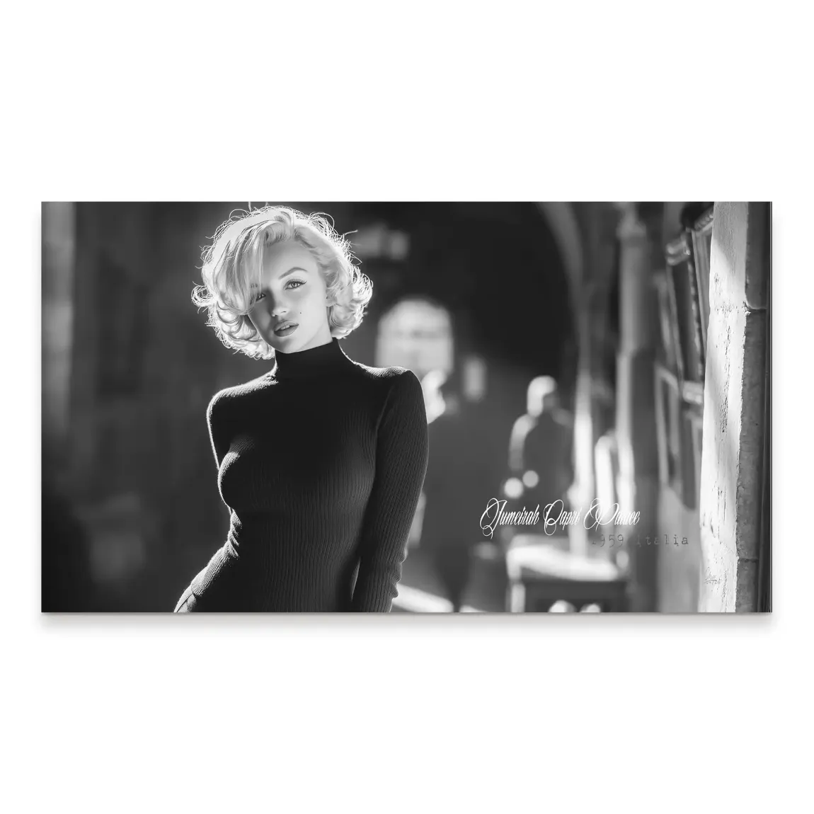 Marilyn Monroe Capri Alu Dibond Wandbild