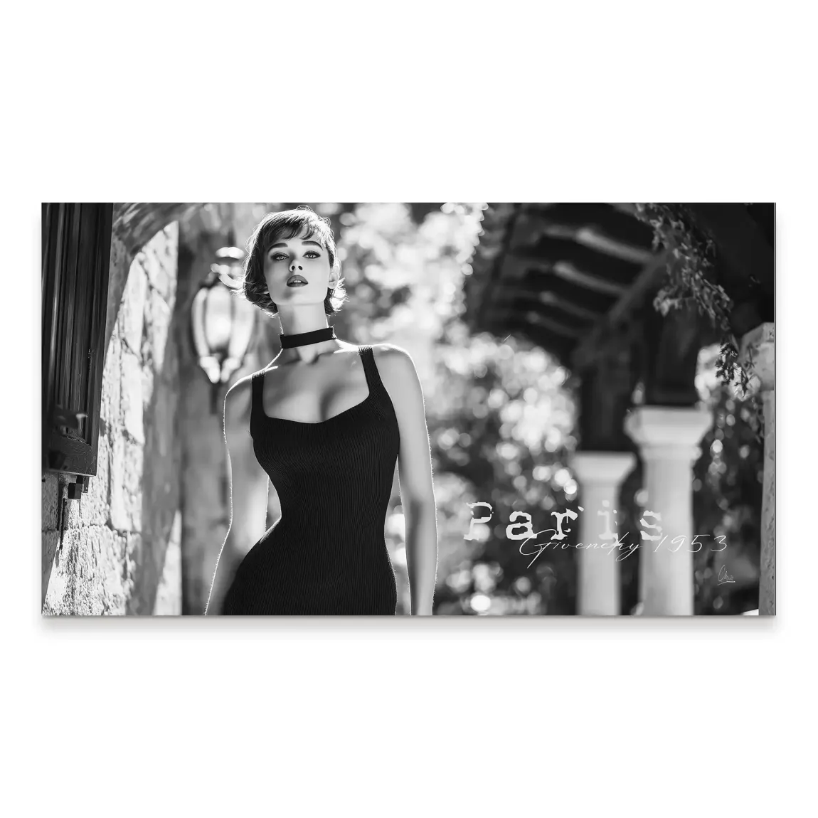 Audrey Hepburn Givenchy Aludibond Bild