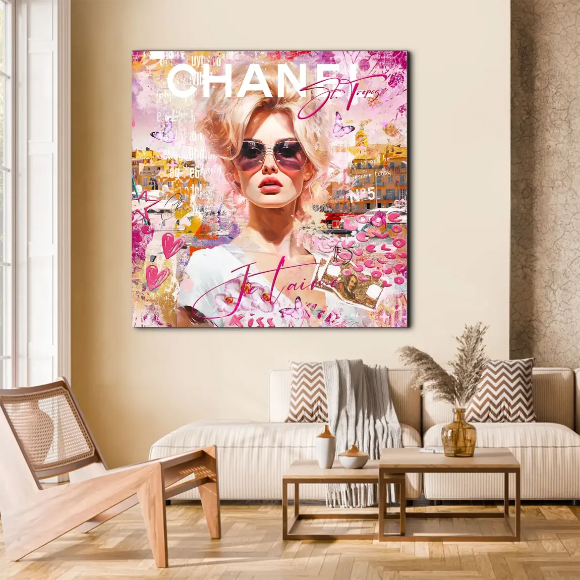 Bardot St Tropez Art Alu Dibond Bild