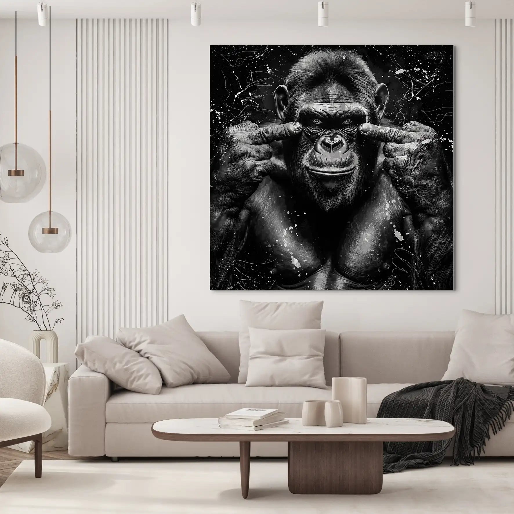 Bad Gorilla Nr.2 AluDibond Bild INGALERIE