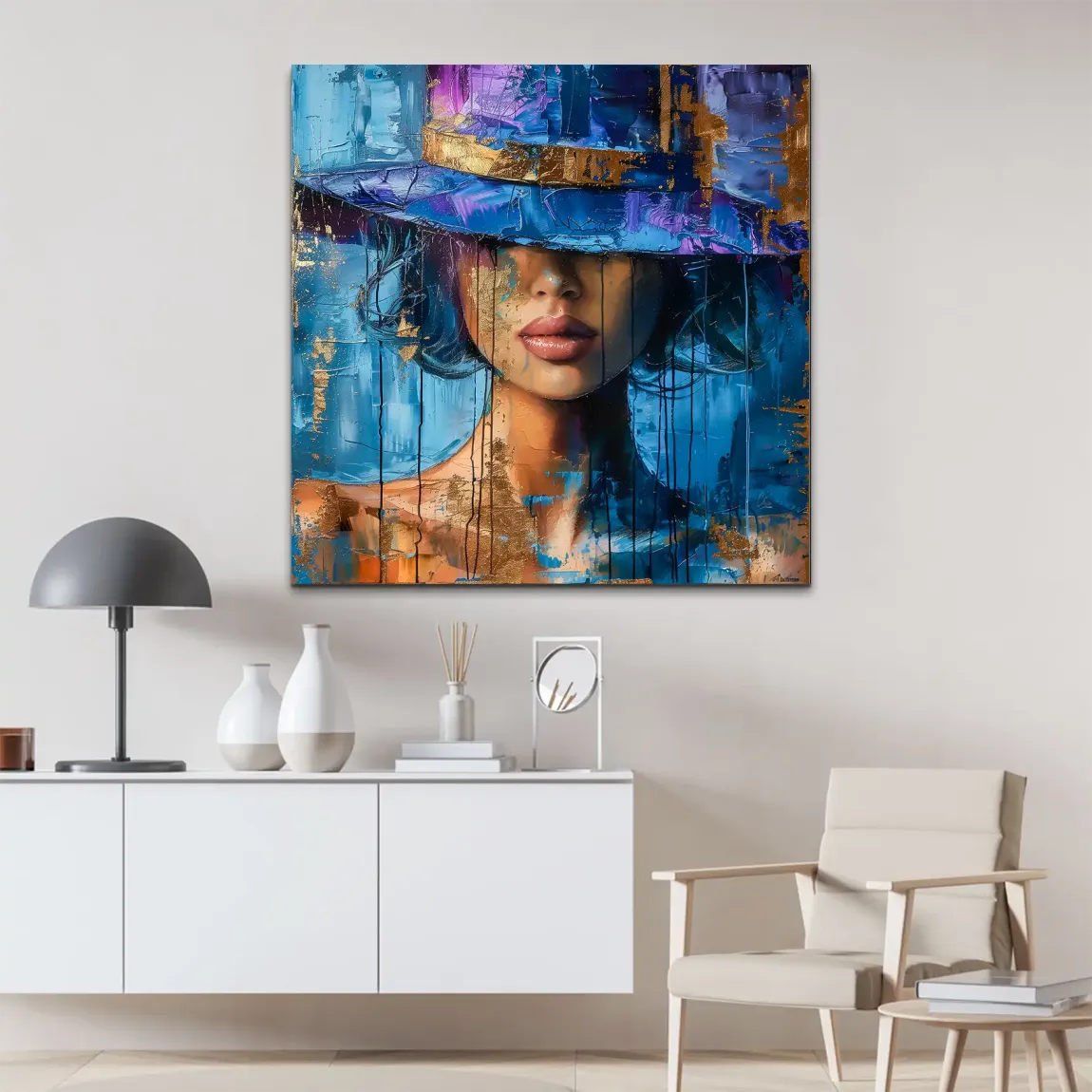 Blue Mystery Alu Dibond Bild