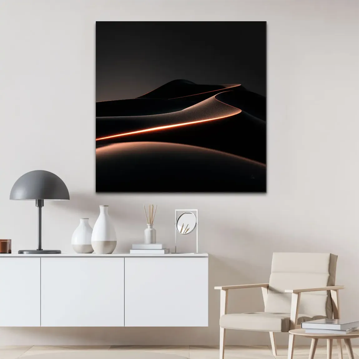 Noir Dune Alu Dibond Bild