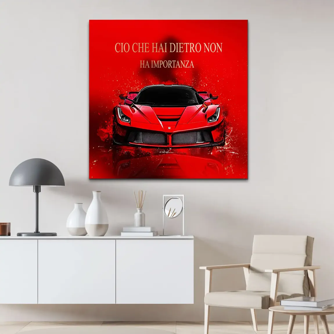 Red Velocity La Ferrari AluDibond Bild