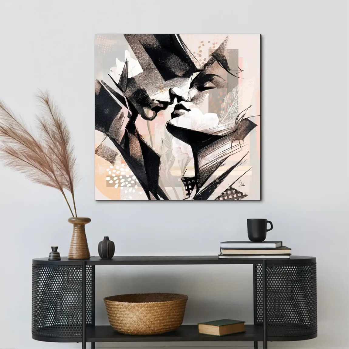 Soft Kiss Abstrakt Alu Dibond Bild