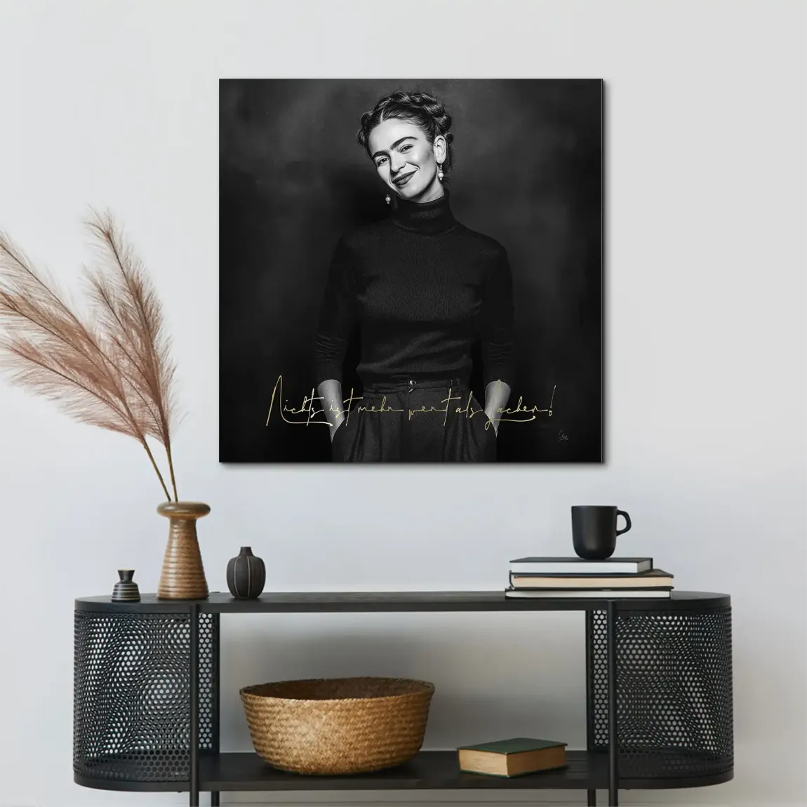 Frida Kahlos Lachen Alu Dibond Bild