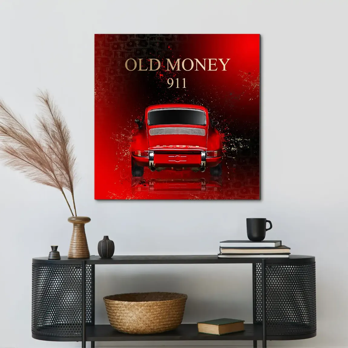 Red Elegance Porsche 911 AluDibond Bild - INGALERIE | Dein Onlineshop für moderne Wandbilder