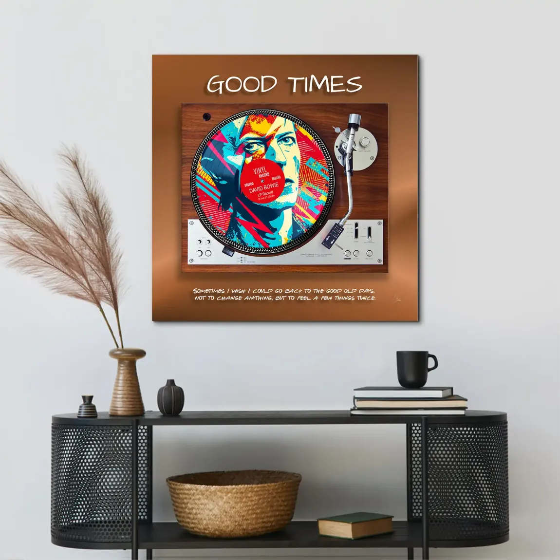 Retro Vibes David Bowie AluDibond Bild