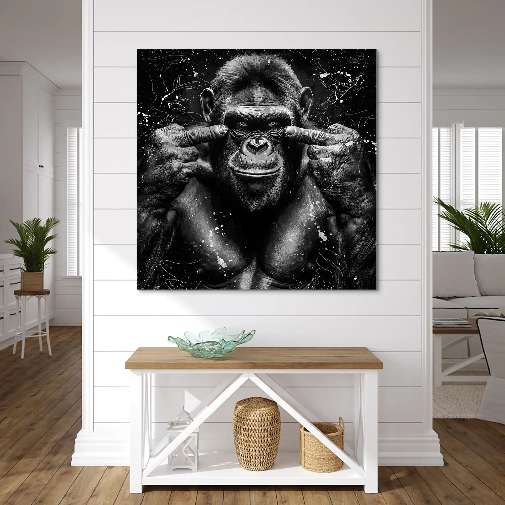 Bad Gorilla Nr.2 AluDibond Bild INGALERIE