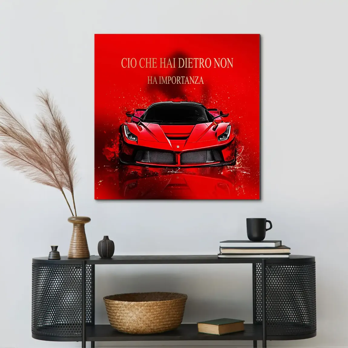 Red Velocity La Ferrari AluDibond Bild