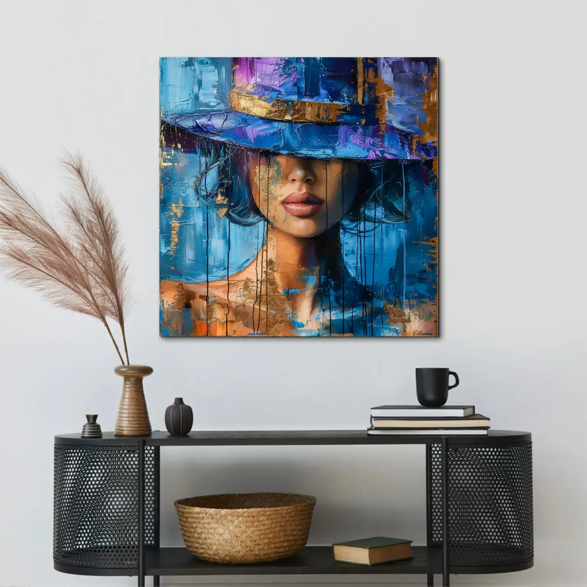 Blue Mystery Alu Dibond Bild