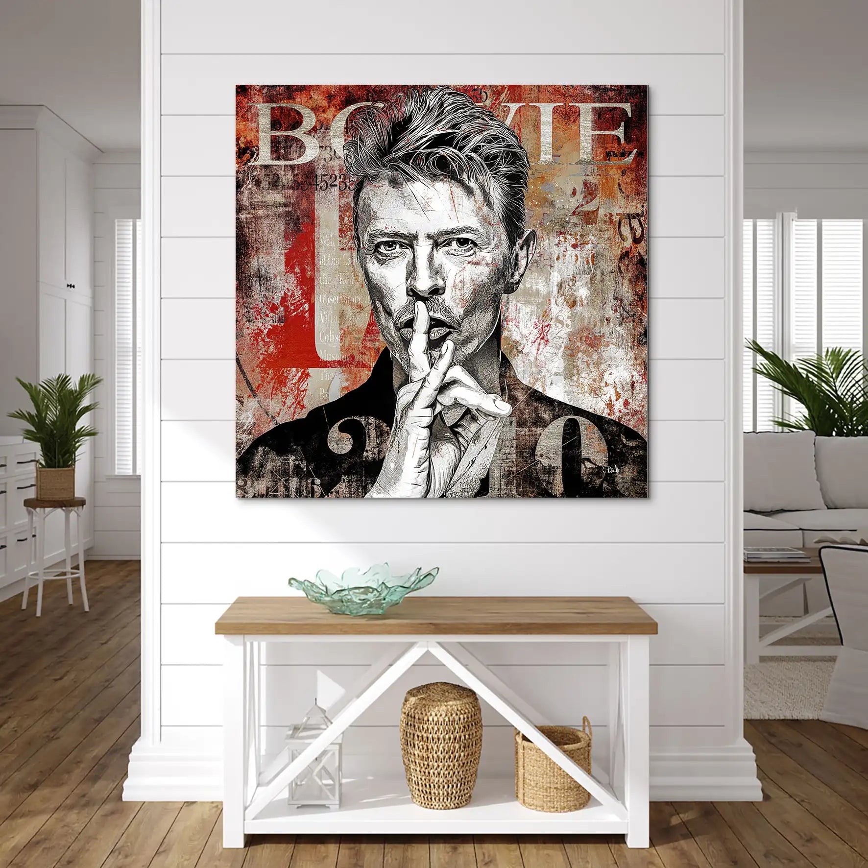 David Bowie Abstrakt Luxury Style AluDibond Bild INGALERIE